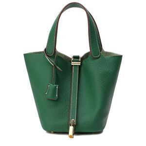 Tiffany & Fred Paris Leather Top Handle Satchel, Green